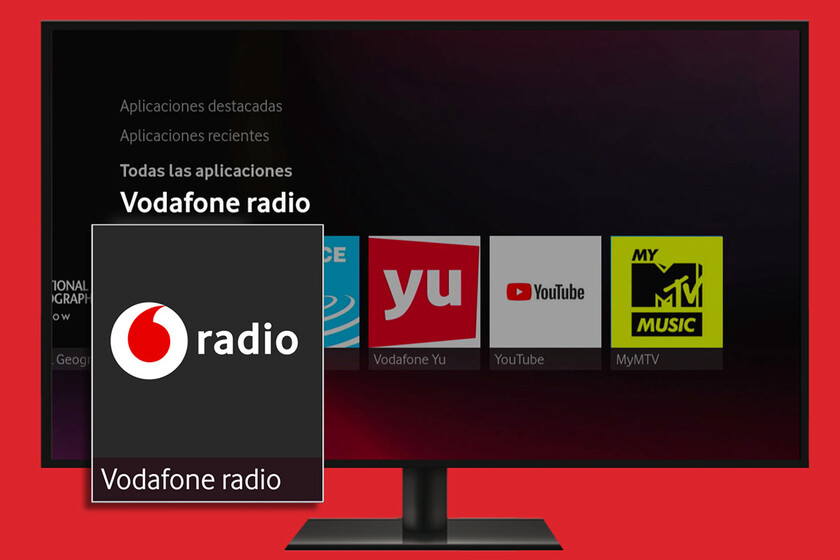 Vodafone TV añade la radio, con más de 100 emisoras en directo y podcasts