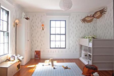 Una buena idea DIY: decora con stencil las paredes de la habitación infantil