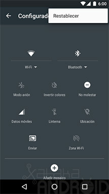 Ajustes Rápidos Personalización