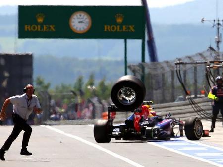 El equipo Red Bull multado por liberación insegura. Paul Allen se recupera