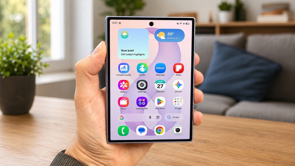 En la pantalla de inicio de tu Galaxy hay sitio de sobra para dos buscadores: One UI 9 se ha encargado de que no se pisen