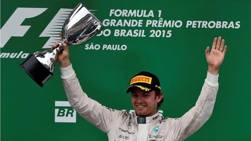 Nico Rosberg triunfa en el GP de Brasil y asegura su segundo lugar en la temporada 2015
