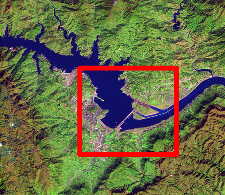 Presa Tres Gargantas Desde El Espacio