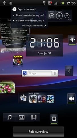 Así será el nuevo Launcher de los Sony Ericsson con Android