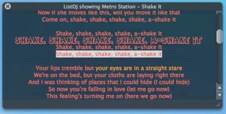 ListDJ, letras de canciones para Spotify