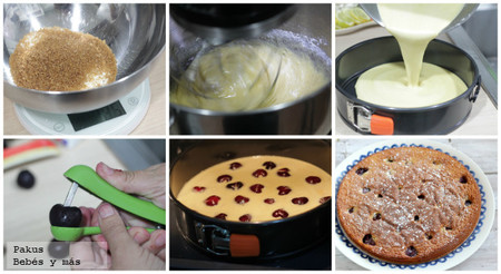 tarta de cerezas paso a paso