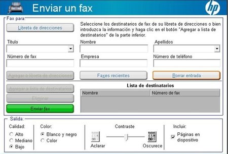 Gestión de Fax de HP