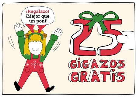 Esta Navidad, en Lowi, sortean un mes de factura gratis y, con cualquier tarifa, te llevas 25GB de regalo