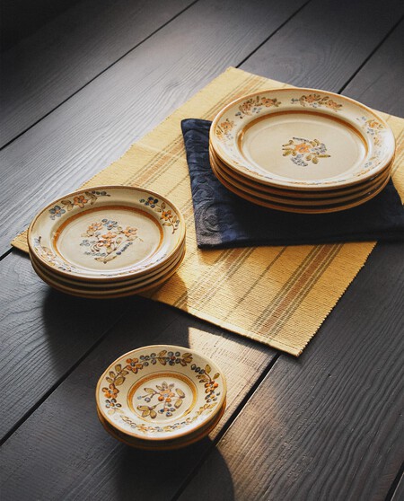 VAJILLA TERRACOTA FLORES