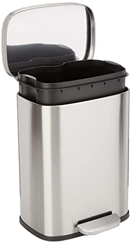 Amazon Basics Cubo de basura rectangular