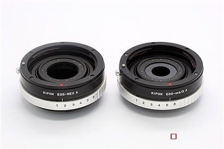 Adaptadores Canon EF para EVIL con anillo de aperturas