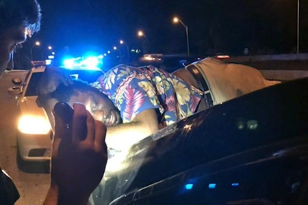Un matrimonio da a un borracho el viaje de su vida: 22 km dormido sobre el maletero