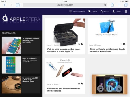 YouPlayer, la opción no oficial para disfrutar de los vídeos en modo picture in picture