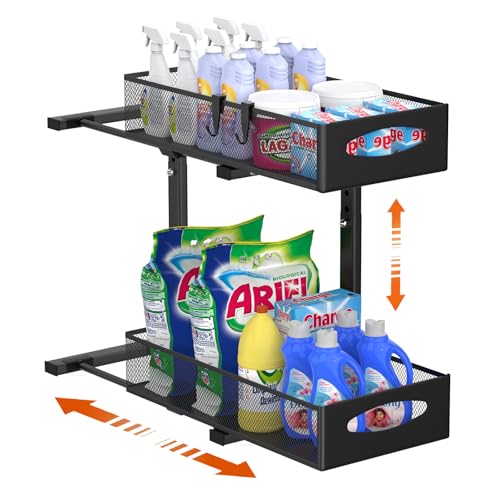Housolution Organizador Bajo Fregadero de Metal