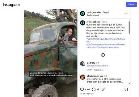 “É como dirigir um pedaço da história”: o GMC que desembarcou na Normandia e, 82 anos depois, continua rodando pelo País Basco.