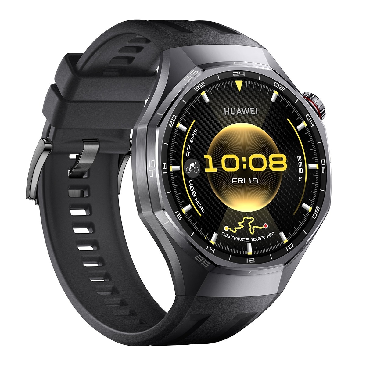 Huawei Watch GT 6 Pro 46mm black rubber strap Smartwatch