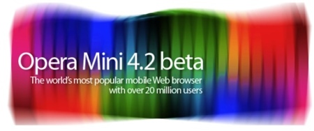Opera Mini 4.2 beta, actualización menor