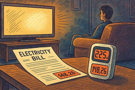 Televisor y factura de la luz
