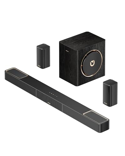 ULTIMEA Skywave X40 5.1.2ch Sistema de Sonido Envolvente Inalámbrico, Barra de Sonido con Dolby Atmos