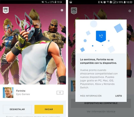 お使いの携帯電話に互換性がある場合は、左側にウィンドウが表示されます。そうでない場合は、右側のもの。