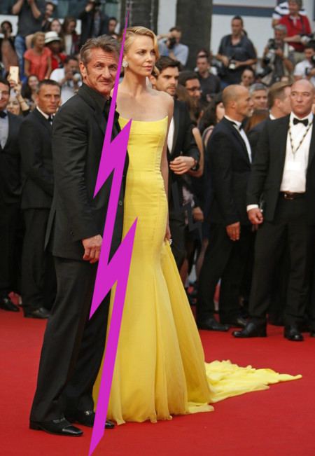 Guardad la pamela que Charlize Theron y Sean Penn han roto