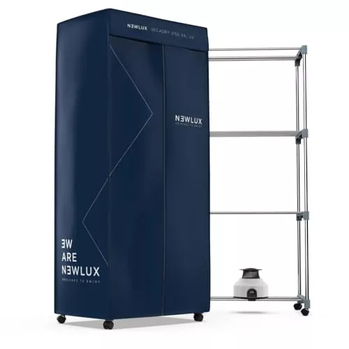 Newlux - Secadora de Ropa Eléctrica Portátil Secadry Azul con Luz UV para Desinfectar