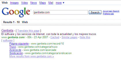 Google prueba una nueva página de búsqueda