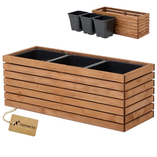 HOMERZO Macetero de madera