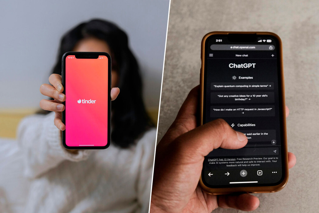 Creías tener una conexión increíble por Tinder, pero en realidad estabas hablando con ChatGPT 