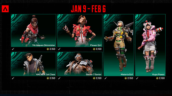 【激レア100名限定】Apex LegendsFINAL FANTASY VII Apex Legends x Final Fantasy VII: fechas, recompensas, mecánicas y