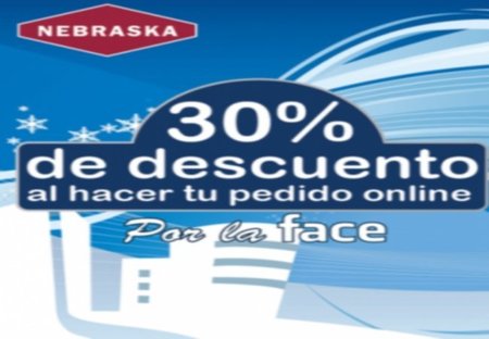 Nebraska en Facebook, un 30% de descuento en tu pedido online