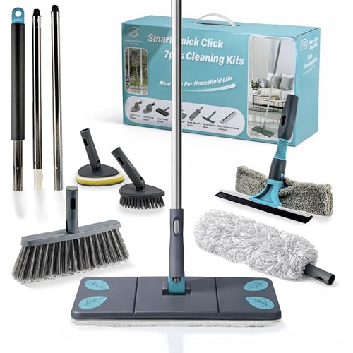 Kit de Limpieza para casa 7 en 1 con Palo Extensible