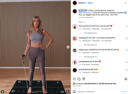 Jenifer Jenifer Anniston Entrenamiento Pvolve