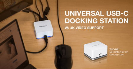 El hub TRENDnet TUC-DS1 añade conectividad extra a tu equipo portátil usando USB-C