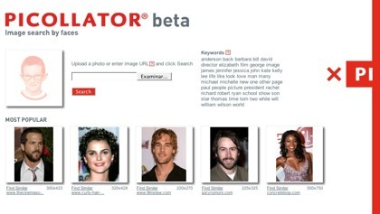 Picollator Online Search, buscador de caras dentro de las imágenes online