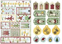 Tarjetas, etiquetas y pegatinas de Navidad para imprimir‏