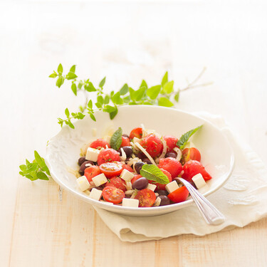 Ensalada mediterránea de sandía y queso feta: receta