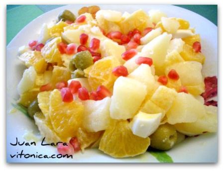 Remojón de naranja. Receta Saludable