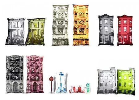Cojines inspirados en los edificios de New York