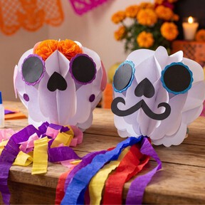 Cómo hacer calaveras colgantes: solo necesitas papel para decorar tu casa en Día de Muertos 