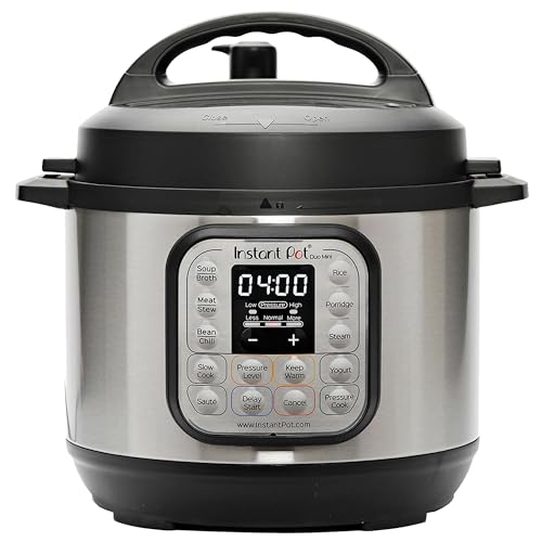 Instant Pot - Cocina inteligente Duo 7-en-1, 3 L: olla a presión, olla lenta, arroz, saltadora, yogurtera, vaporizador y estufa de acero inoxidable