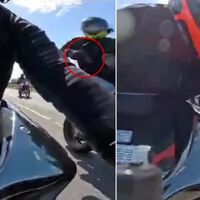 A 278 km/h en plena autovía con una Kawasaki Ninja H2R para escaparse de unos ladrones que le intentan robar la moto en marcha 