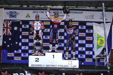 Podio Mundial Trial 2012 Australia
