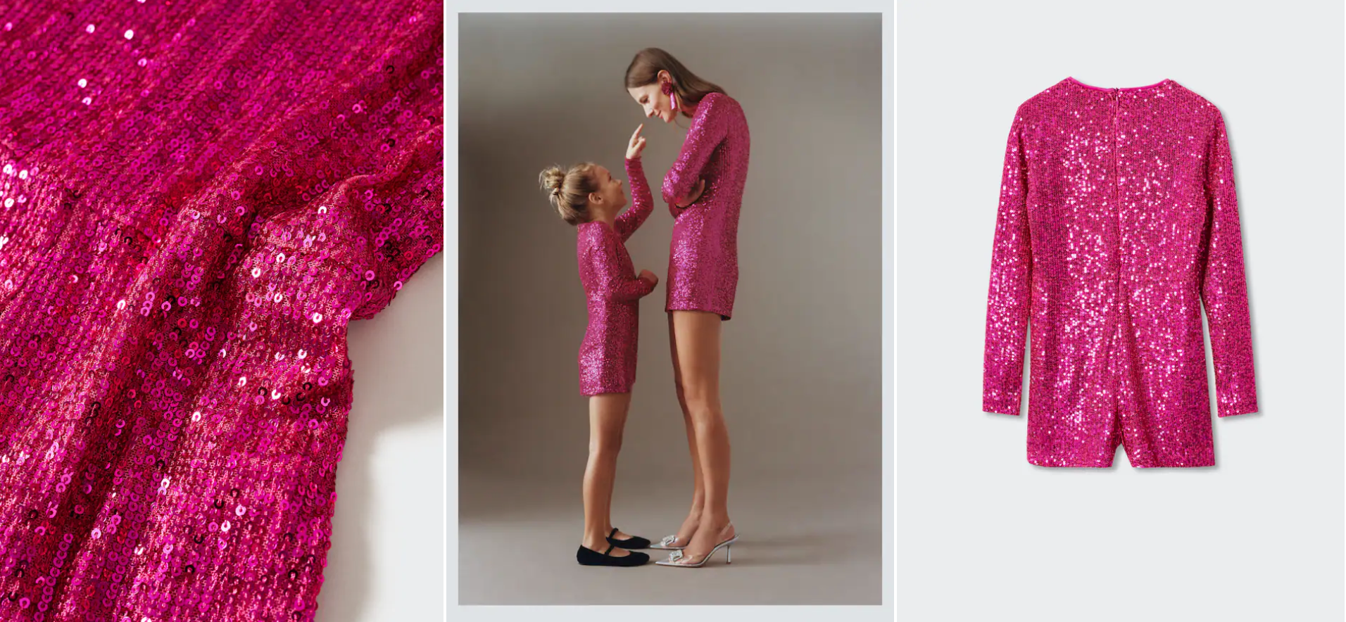 Mono corto lentejuelas