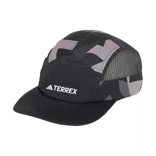 adidas Unisex Adulto Terrex Climacool 5PANEL Graphic Cap, Black/Carbon/White, M