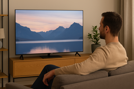 imagen relajante en un televisor Samsung
