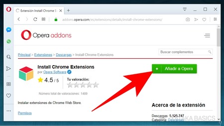 Opera chrome extensions