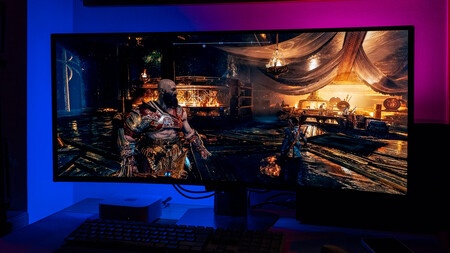 God of War MSI MPG 341CQR QD-OLED