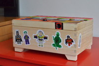Caja de juguetes con seguridad biométrica 