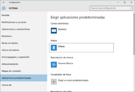 Aplicaciones Predeterminadas